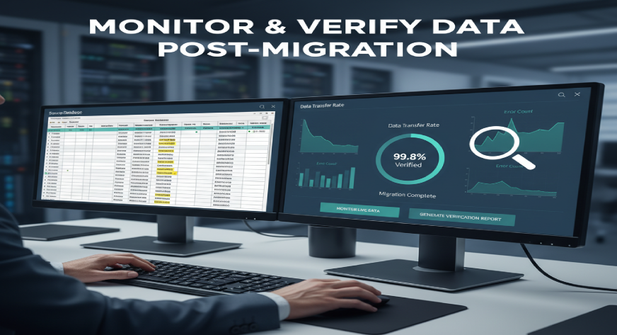 monitor & verify data post- migration