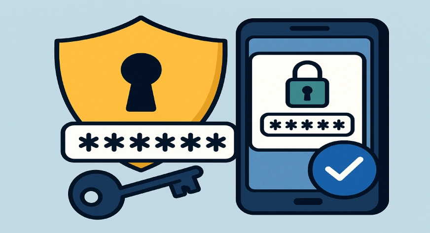 strong passwords and two factor authentication