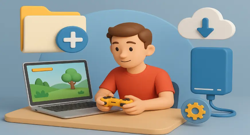 Get More Space for Games on Laptop